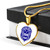 Zeta Phi Beta Necklace Heart Crest