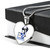 Zeta Phi Beta Necklace Heart Cat