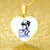 Zeta Phi Beta Necklace Heart Cat