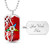 Order of the Eastern Star Military Dog Tag Necklace Pearls Style