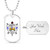 Sigma Gamma Rho Military Dog Tag Necklace Crest