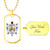 Sigma Gamma Rho Military Dog Tag Necklace Crest