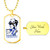 Zeta Phi Beta Military Dog Tag Necklace Cat