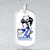 Zeta Phi Beta Military Dog Tag Necklace Cat