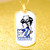 Zeta Phi Beta Military Dog Tag Necklace Cat