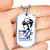 Zeta Phi Beta Military Dog Tag Necklace Cat