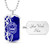 Zeta Phi Beta Military Dog Tag Necklace Pearl Style