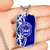 Zeta Phi Beta Military Dog Tag Necklace Pearl Style