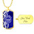 Zeta Phi Beta Military Dog Tag Necklace Pearl Style
