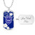 Zeta Phi Beta Military Dog Tag Necklace Symbols Design