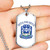 Zeta Phi Beta Military Dog Tag Necklace Rose