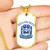 Zeta Phi Beta Military Dog Tag Necklace Rose