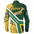 South Africa Long Sleeve Shirt Bokke Flag Gunge Background