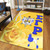 Sigma Gamma Rho Area Rug Rose Yellow Pearls Design