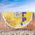 Sigma Gamma Rho Beach Blanket Rose Yellow Pearls Design