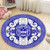 Zeta Phi Beta Round Rug Royal