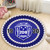 Zeta Phi Beta Round Rug Circle Pearls