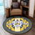 Sigma Gamma Rho Round Rug Royal