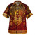 Egyptian Hawaiian Shirt Anubis Pattern In Red
