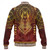 Egyptian Baseball Jacket Anubis Pattern In Red