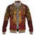Egyptian Baseball Jacket Anubis Pattern In Red