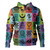 Adinkra Hoodie Multi Color Adinkra Symbols