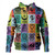 Adinkra Hoodie Multi Color Adinkra Symbols