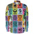Adinkra Long Sleeve Shirt Multi Color Adinkra Symbols