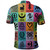 Adinkra Polo Shirt Multi Color Adinkra Symbols