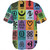 Adinkra Baseball Shirt Multi Color Adinkra Symbols