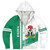 Nigeria Sherpa Hoodie Quater Style