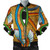Egyptian Zipper Bomber Jacket - African Patterns Egyptian Hieroglyphics and Gods Self Knowledge Zipper Bomber Jacket