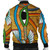 Egyptian Zipper Bomber Jacket - African Patterns Egyptian Hieroglyphics and Gods Self Knowledge Zipper Bomber Jacket