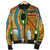 Egyptian Zipper Bomber Jacket - African Patterns Egyptian Hieroglyphics and Gods Self Knowledge Zipper Bomber Jacket