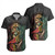 Ethiopia Short Sleeve Shirt Black Rasta Lion Unveiled