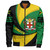 Jamaica Zipper Bomber Jacket Lion Coat Of Arms Storm Style