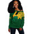 Jamaica Off Shoulder Sweatshirt Stand Up Collar