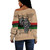 Black History Off Shoulder Sweatshirt Africa's Rich Culture Fashion