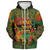 Black History Sherpa Hoodie African Map Graffiti All Over