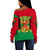 Republic of the Congo Off Shoulder Sweatshirt Arrow Style