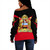 Malawi Off Shoulder Sweatshirt Arrow Style
