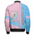 Sigma Beta Xi Zipper Bomber Jacket Quarter Style