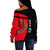 Libya Off Shoulder Sweatshirt Half Concept
