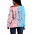 Gamma Phi Delta Off Shoulder Sweatshirt Half Style