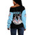 Gamma Phi Delta Off Shoulder Sweatshirt KH Chuck And Pearls