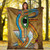 Egyptian Blanket - African Patterns Egyptian Hieroglyphics and Gods Self Knowledge Blanket