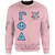 Gamma Phi Delta Sweatshirt Letter Style Color
