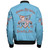 Gamma Phi Delta Zipper Bomber Jacket Pearl Style Color