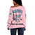 Gamma Phi Delta Off Shoulder Sweatshirt Custom Sorority Chapter Style Color