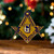Freemasonry Acrylic And Wooden Ornament Masonic Logo